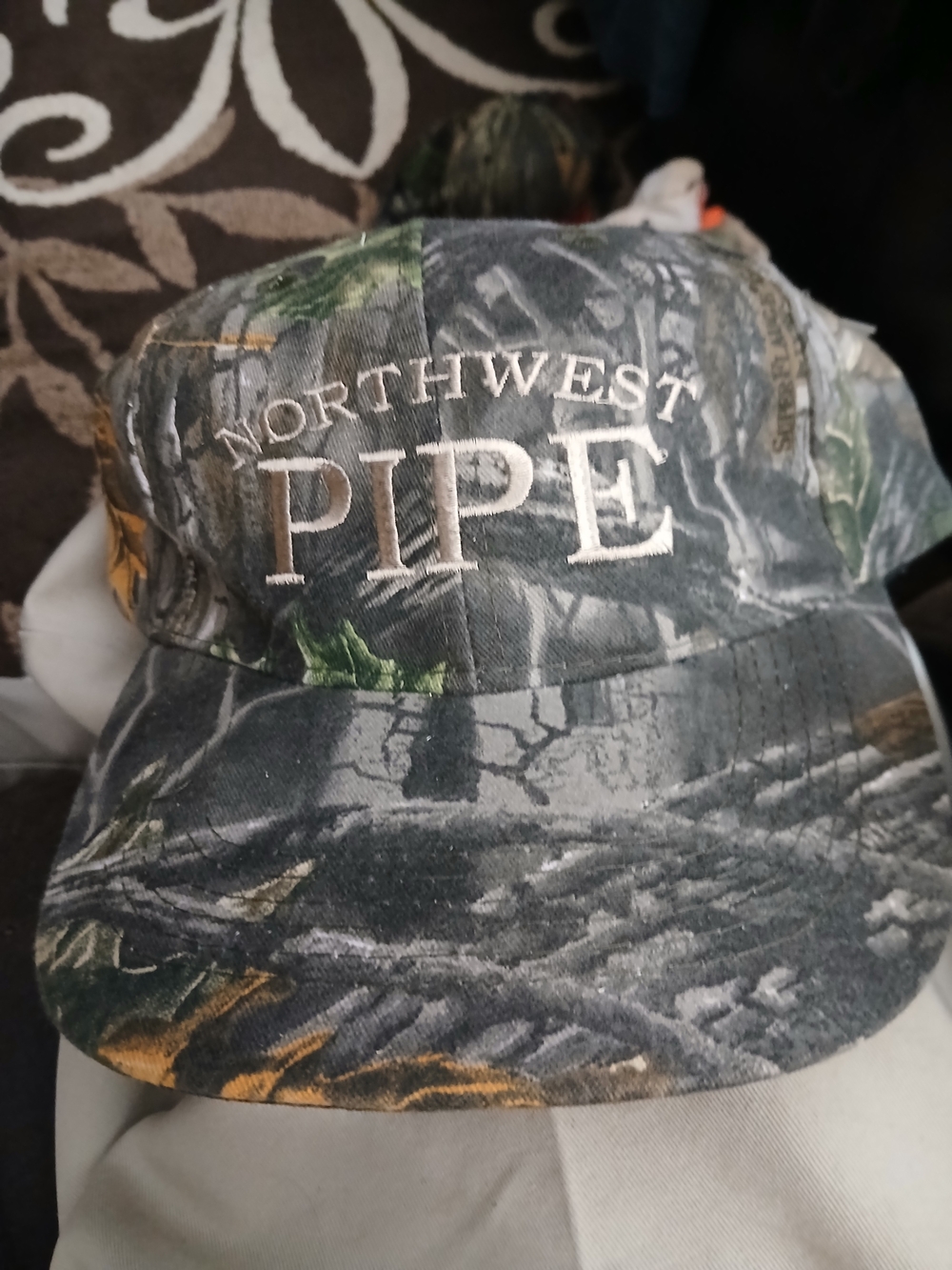 Northwest Pipe Camo Baseball Hat in Green and Brown